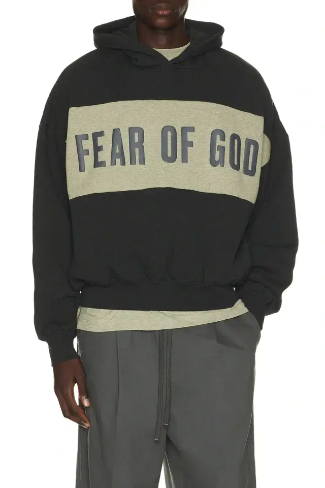 Cropped Relaxed Panelled Hoodie