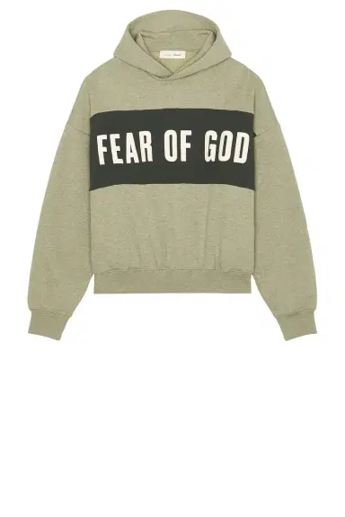 Fear of God Essentials Cropped Relaxed Panelled Hoodie | Thumbnail 4