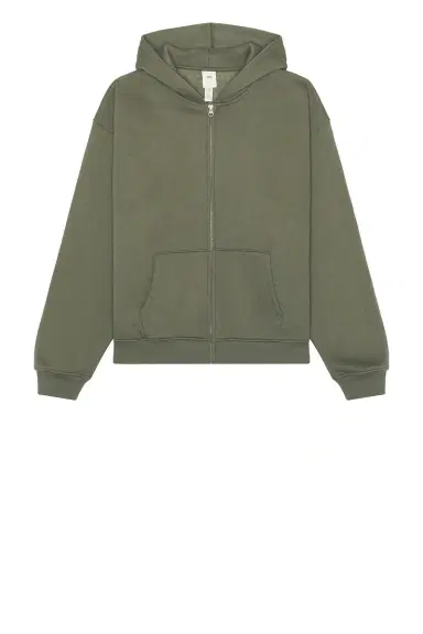 Skims Fleece Lounge Zip Up Hoodie | Thumbnail 4