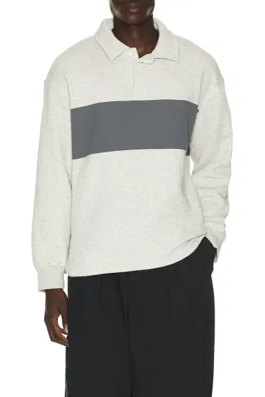 Skims Fleece Lounge Rugby Polo | Thumbnail 1