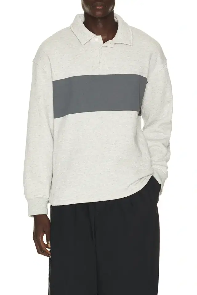 SKIMS Fleece Lounge Rugby Polo