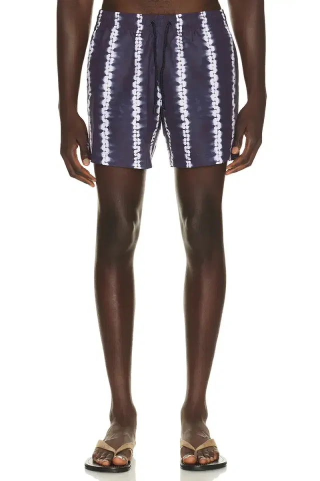 Commas Shibori Stripe Classic Swim Short