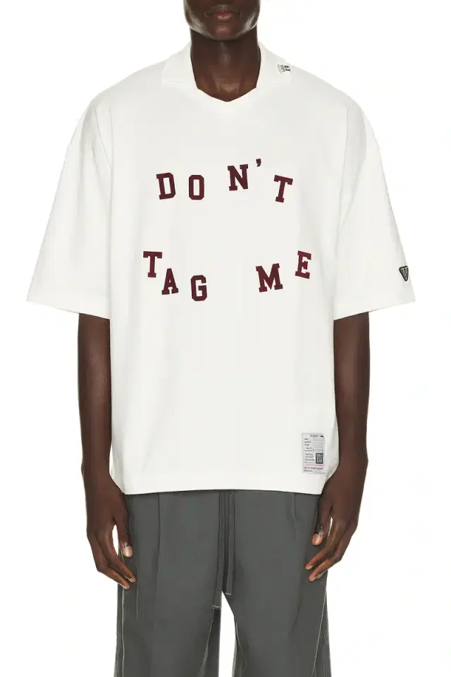 Maison MIHARA YASUHIRO Dont Tag Me Flocky Collared Tee