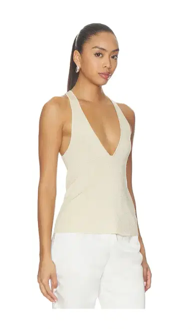 Lovers and Friends Rosanna Metallic V Neck Top | Thumbnail 2