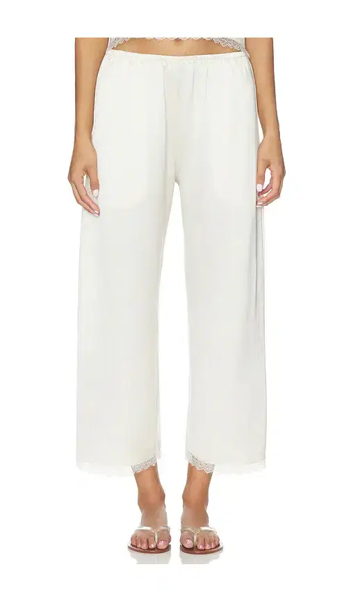 LESET Barb Lace Crop Pant