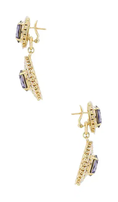 Anton Heunis Omega Clasp Oval Disc Chandeliers Earrings | Thumbnail 2 Anton Heunis Omega Clasp Oval Disc Chandeliers Earrings | Thumbnail 2