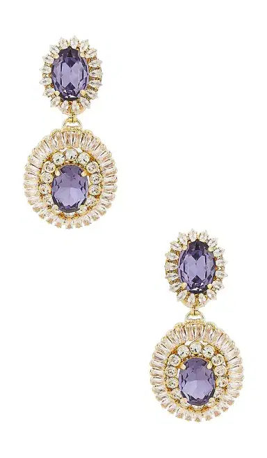 Anton Heunis Omega Clasp Oval Disc Chandeliers Earrings | Thumbnail 1 Anton Heunis Omega Clasp Oval Disc Chandeliers Earrings | Thumbnail 1