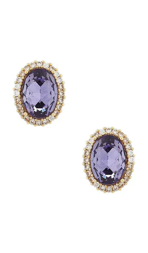 Anton Heunis Omega Clasp Oval Earrings