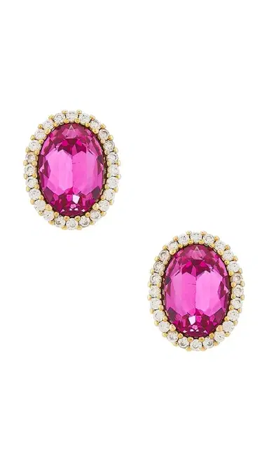 Anton Heunis Omega Clasp Oval Earrings | Thumbnail 1