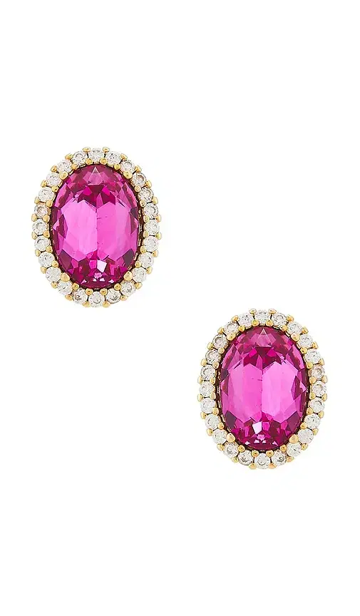 Anton Heunis Omega Clasp Oval Earrings