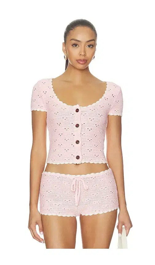 MAJORELLE Bernadette Short Sleeve Top