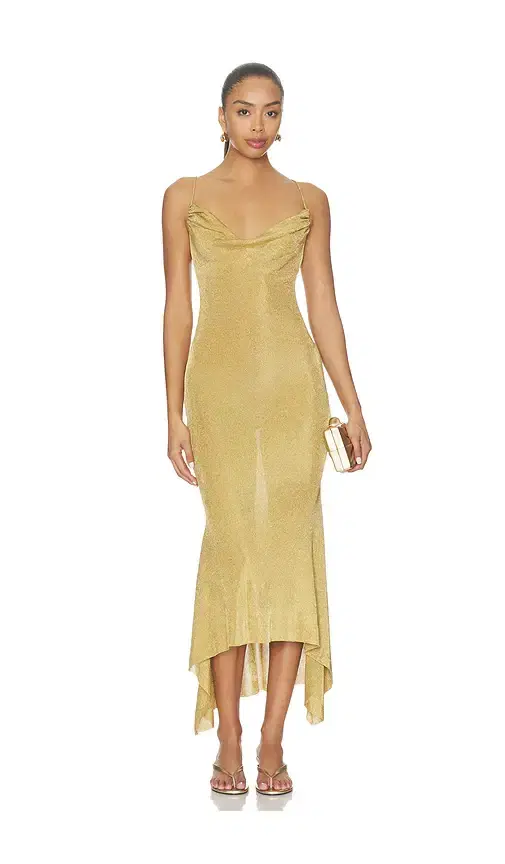 GUIZIO Elsie Cowl Neck Dress