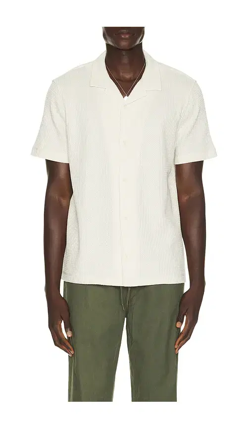 Vince Macro Waffle Cabana Shirt