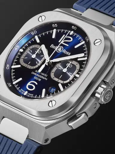 Bell & Ross BR 05 Automatic Chronograph Stainless Steel Watch, Ref. BR05C-BUBU-ST/SRB - Men | Thumbnail 4 Bell & Ross BR 05 Automatic Chronograph Stainless Steel Watch, Ref. BR05C-BUBU-ST/SRB - Men | Thumbnail 4