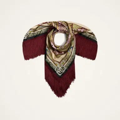 La DoubleJ Reversible Fringe Foulard 90 | Thumbnail 4 La DoubleJ Reversible Fringe Foulard 90 | Thumbnail 4