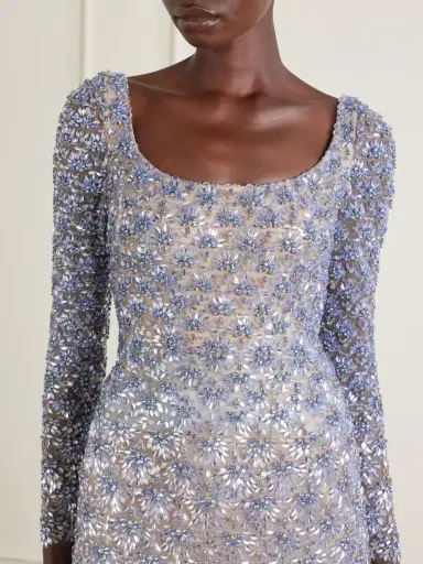 Oscar de la Renta Crystal-embellished Mini Dress | Thumbnail 4