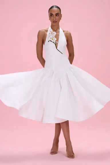 PatBo BLOSSOM POPLIN ORCHID MIDI DRESS | Thumbnail 3 PatBo BLOSSOM POPLIN ORCHID MIDI DRESS | Thumbnail 3