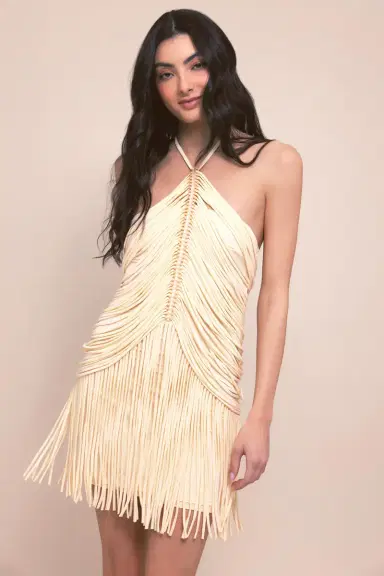 PatBo LYRIA JERSEY HALTERNECK MINI DRESS | Thumbnail 1 PatBo LYRIA JERSEY HALTERNECK MINI DRESS | Thumbnail 1