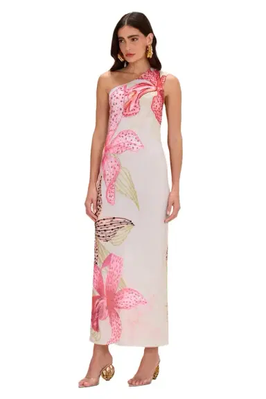 PatBo ORCHID BLOOM BEADED TULLE MAXI DRESS GREEN | Thumbnail 1 PatBo ORCHID BLOOM BEADED TULLE MAXI DRESS GREEN | Thumbnail 1