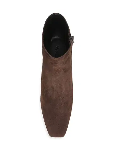 Vince Women's Lilith 45MM Suede Short Booties - Cacao Brown - Size 11 | Thumbnail 4