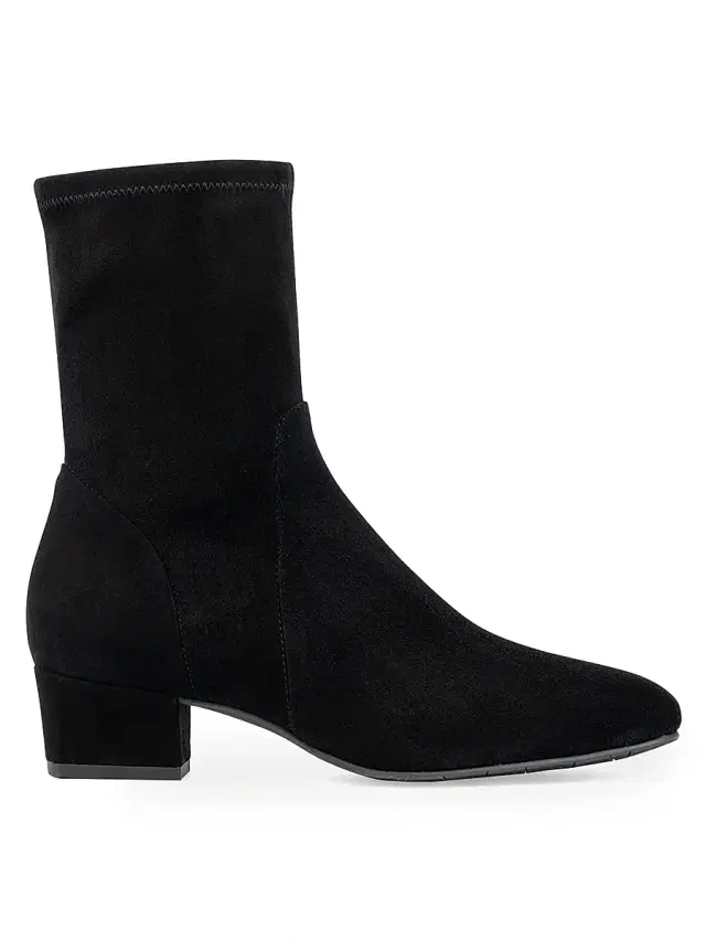 Aquatalia Women's Stassi Suede Ankle Boots - Black - Size 5