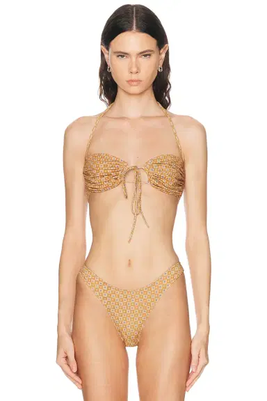 Heavy Manners Ruched Bandeau Bikini Top | Thumbnail 1 Heavy Manners Ruched Bandeau Bikini Top | Thumbnail 1
