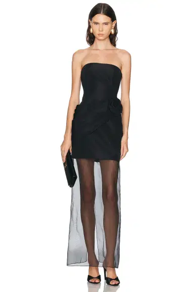 Carolina Herrera Strapless Draped Gown | Thumbnail 1 Carolina Herrera Strapless Draped Gown | Thumbnail 1
