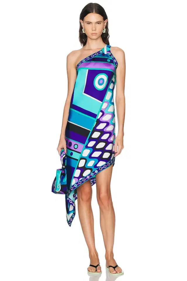 PUCCI Silk Twill Asymmetric Dress