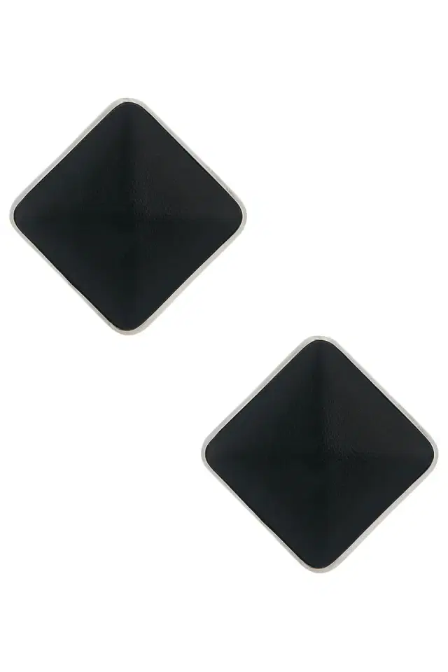 Givenchy Sculpted Asymmetric Leather Earrings