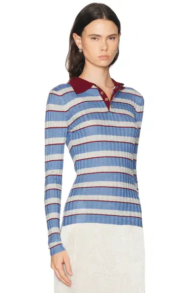 Brandon Maxwell Joni Polo Top | Thumbnail 2
