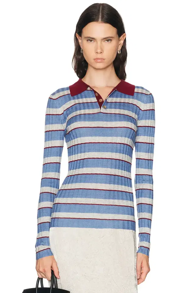 Brandon Maxwell Joni Polo Top