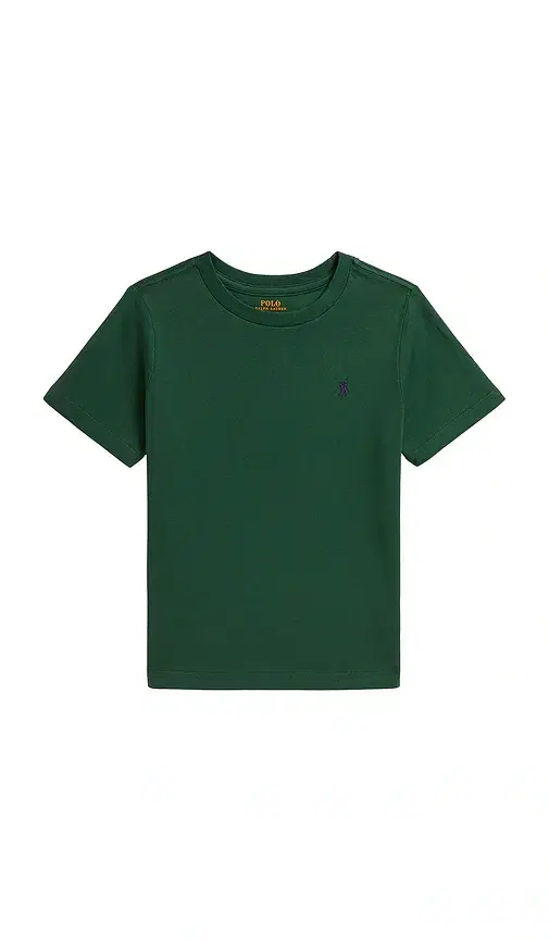 Polo Ralph Lauren Kids Short Sleeve Cotton Jersey Crewneck T-shirt