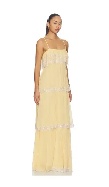 HEMANT AND NANDITA Tiered Maxi Dress | Thumbnail 2