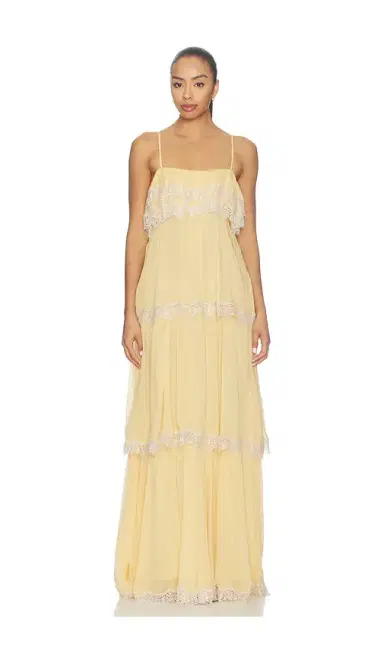 HEMANT AND NANDITA Tiered Maxi Dress | Thumbnail 1