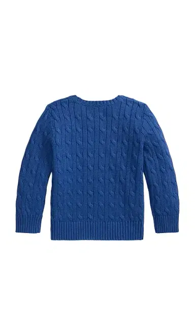 Polo Ralph Lauren Kids Long Sleeve Cotton Cable-knit Crewneck Sweater | Thumbnail 2