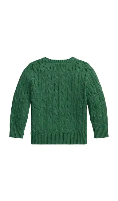 Polo Ralph Lauren Kids Long-sleeve Cotton Cable-knit Crewneck Sweater | Thumbnail 2