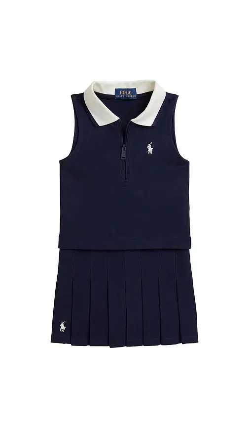 Polo Ralph Lauren Kids Polo 2 Piece Set Tank With Pleated Skirt