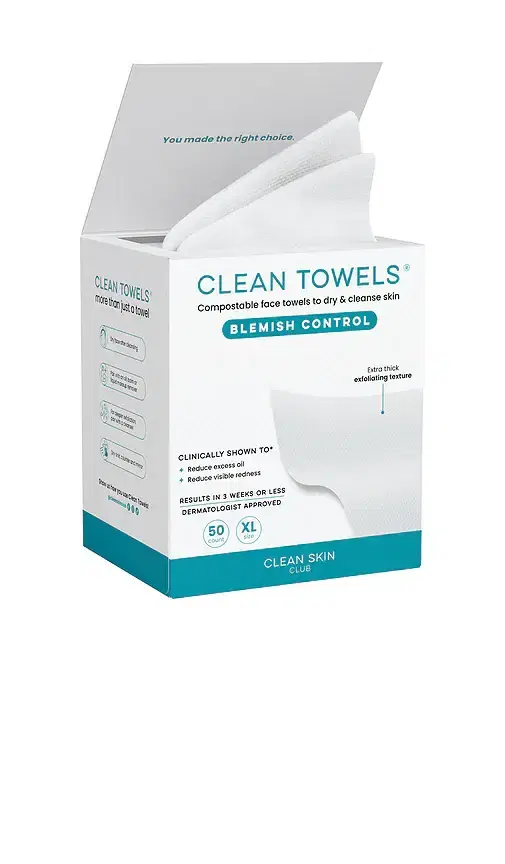 Clean Skin Club Blemish Control Clean Towels XL 50 Count