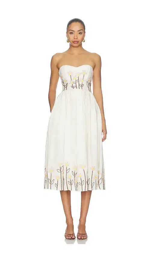 Agua by Agua Bendita Pruna Midi Dress
