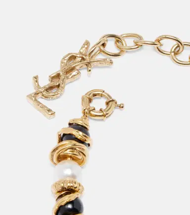 Saint Laurent Loulou embellished necklace | Thumbnail 2