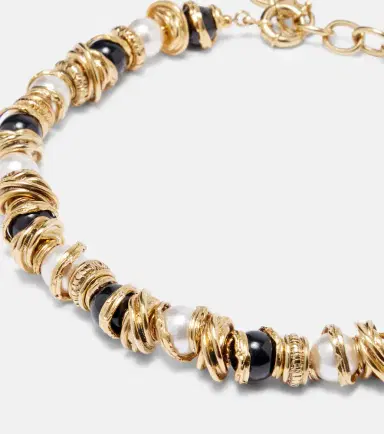 Saint Laurent Loulou embellished necklace | Thumbnail 3