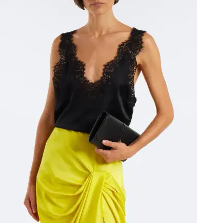 Stella McCartney Lace-trimmed satin top | Thumbnail 3 Stella McCartney Lace-trimmed satin top | Thumbnail 3