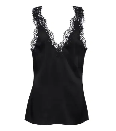 Stella McCartney Lace-trimmed satin top | Thumbnail 1 Stella McCartney Lace-trimmed satin top | Thumbnail 1