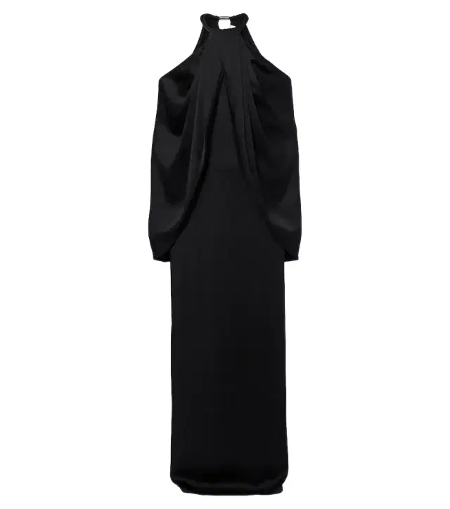 Stella McCartney Caped satin halterneck gown