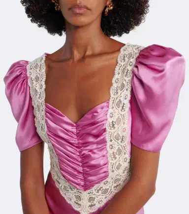 Rodarte Lace-trimmed silk maxi dress | Thumbnail 5 Rodarte Lace-trimmed silk maxi dress | Thumbnail 5