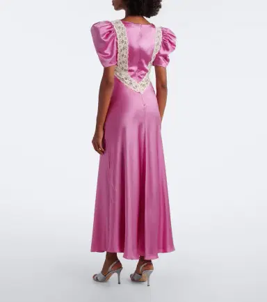 Rodarte Lace-trimmed silk maxi dress | Thumbnail 6 Rodarte Lace-trimmed silk maxi dress | Thumbnail 6