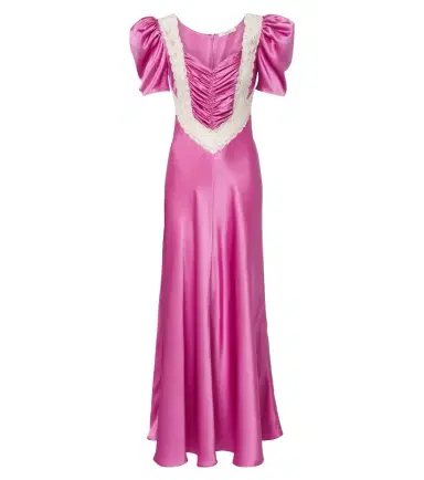 Rodarte Lace-trimmed silk maxi dress | Thumbnail 1 Rodarte Lace-trimmed silk maxi dress | Thumbnail 1