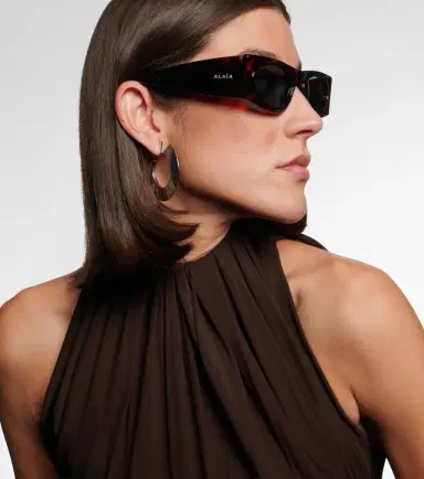 Alaia Alaïa Logo Lettering cat-eye sunglasses | Thumbnail 2