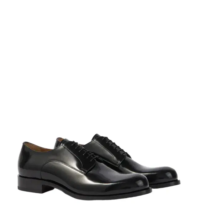 Christian Louboutin Moustachou leather Derby shoes