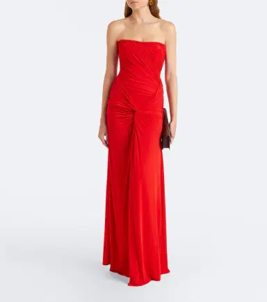 Alex Perry Gathered ruched jersey gown | Thumbnail 4